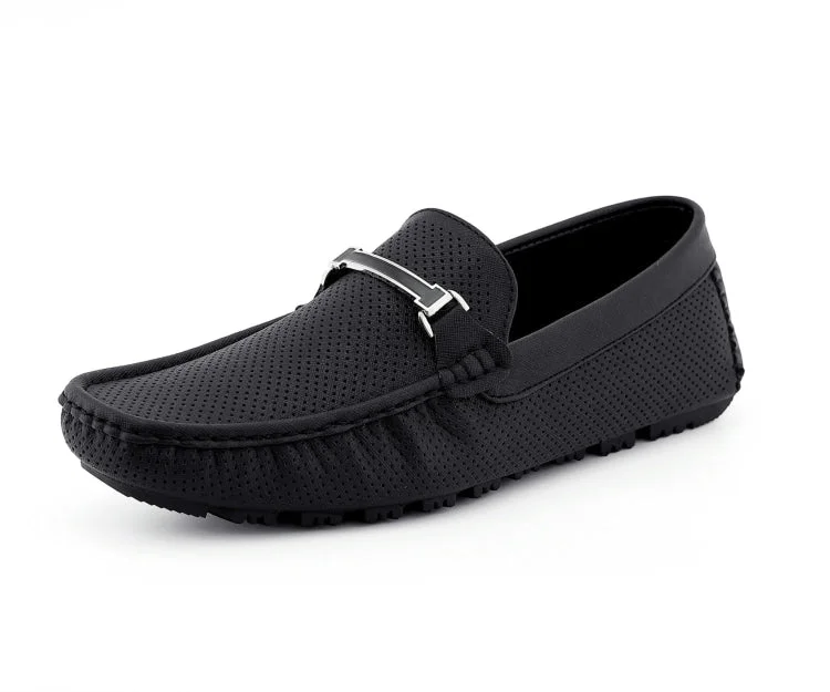 Men's loafers with a low - heeled designCola Black