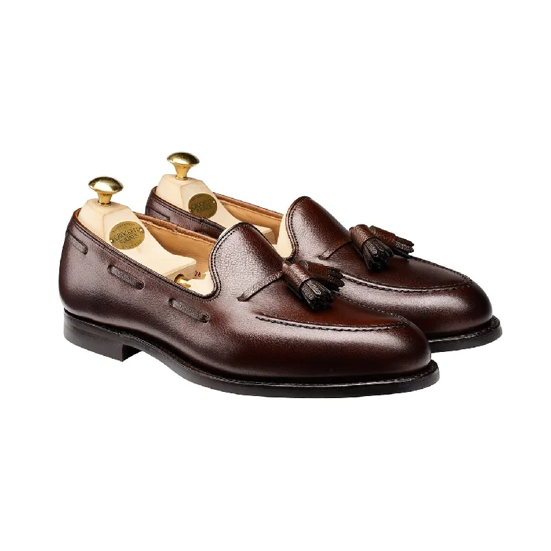 Men's loafers in a neutral color like black or brownCavendish Dark Brown Pebble Grain