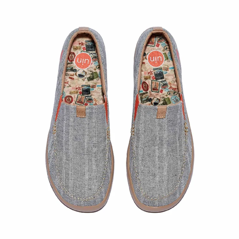 Men's loafers with a removable insole for cleaningLight Grey Nerja Men