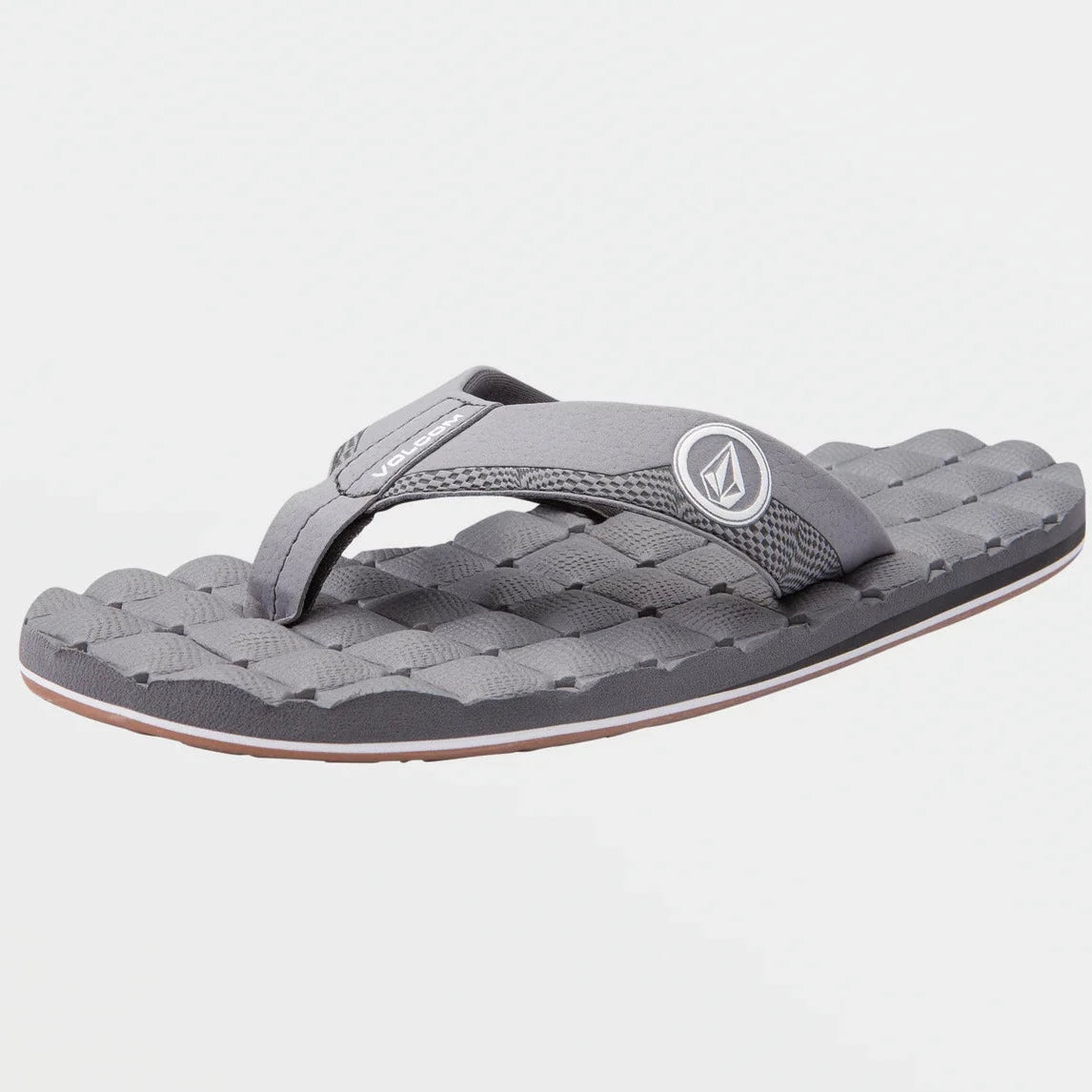 Men's sandals with a perforated leather upper for ventilationMen's sandals with a perforated leather upper for ventilationVolcom Men's Recliner Sandals - Grey Men's sandals with a perforated leather upper for ventilationMen's sandals with a perforated leather upper for ventilationVolcom Men's Recliner Sandals - Grey