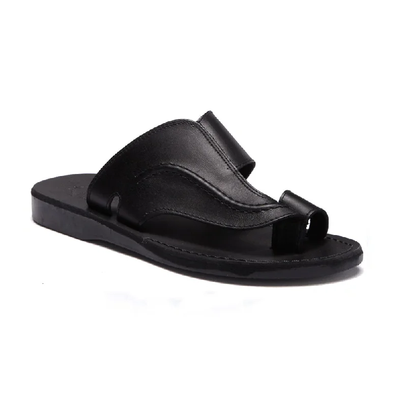 Men's sandals with a durable outer soleMen's sandals with a durable outer solePeter - Leather Toe Strap Sandal | Black Men's sandals with a durable outer soleMen's sandals with a durable outer solePeter - Leather Toe Strap Sandal | Black