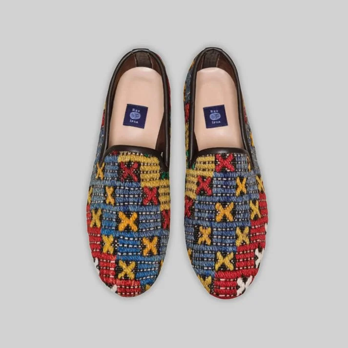 Men's loafers with a rubber sole for durabilityMen's Kilim Loafer Size 15