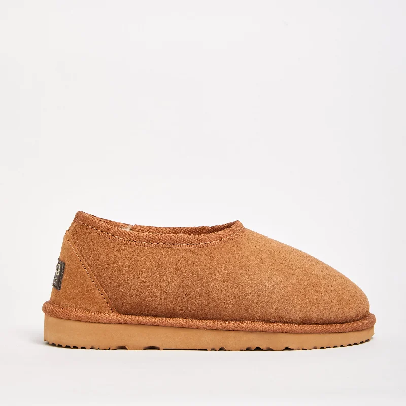 Men's slippers with a leather sole for a classic look Men's Halfie