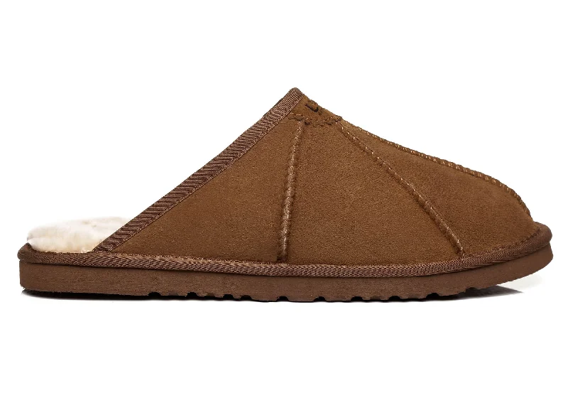Slipper - boot style men's slippers for cold feet UGG Australian Shepherd Comfort Unisex Rafael Open Back Slippers