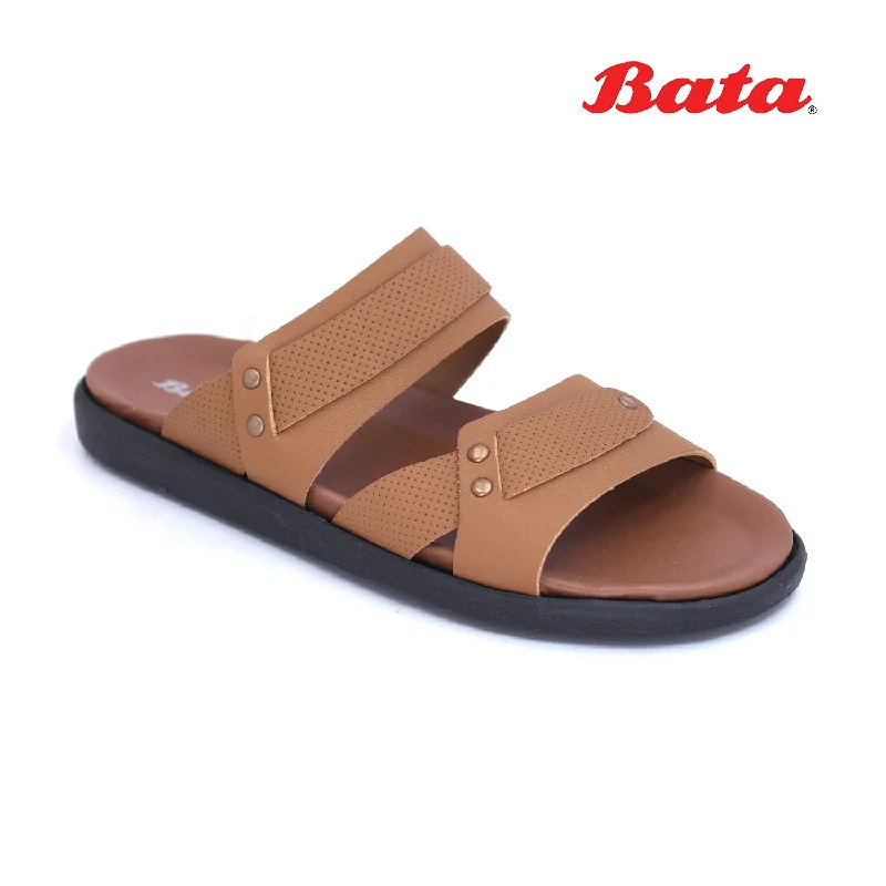 Men's slippers with a stretchy side panel for a better fit Bata - Men
