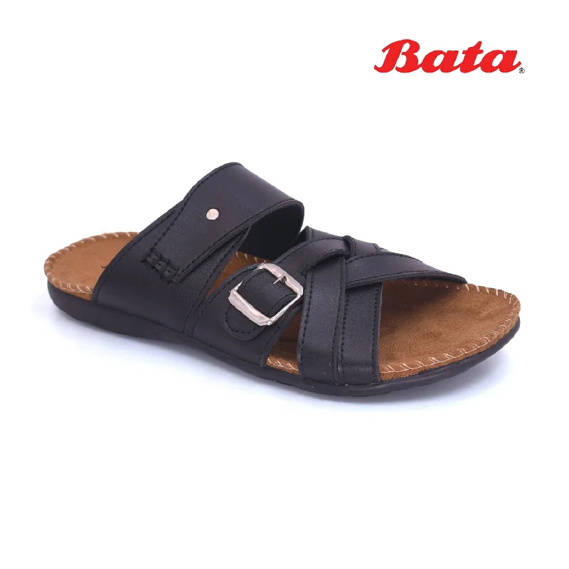 Men's slippers in a warm color like red or brown Bata - Men