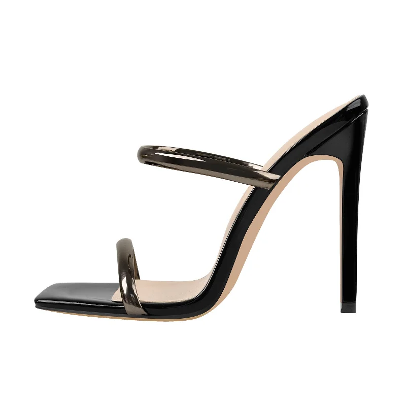Men's sandals with a removable insole for cleaning Square Toe High Heel Stiletto Sandals Men's sandals with a removable insole for cleaning Square Toe High Heel Stiletto Sandals