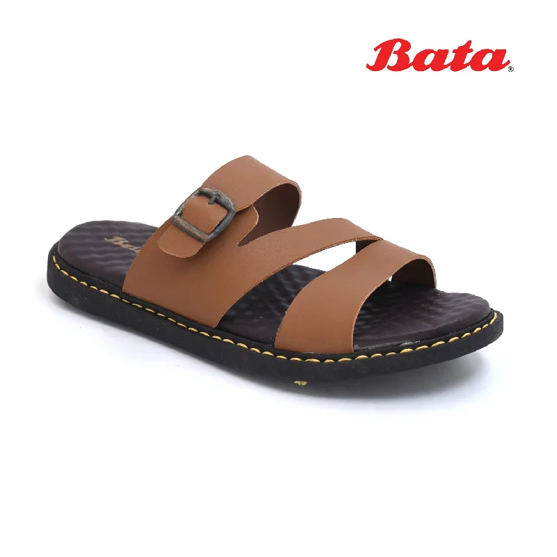 Men's plush slippers with a faux fur lining Bata - Men