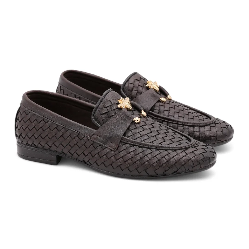 Men's plush slippers with a faux fur lining Bee4091 men shoes