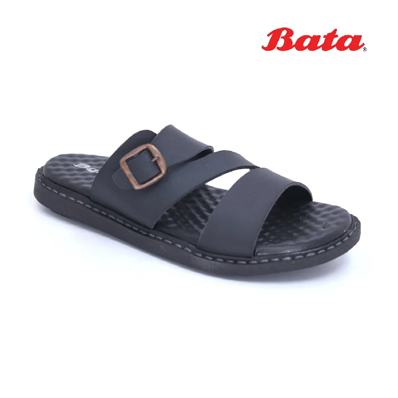 Men's plush slippers with a faux fur lining Bata - Men