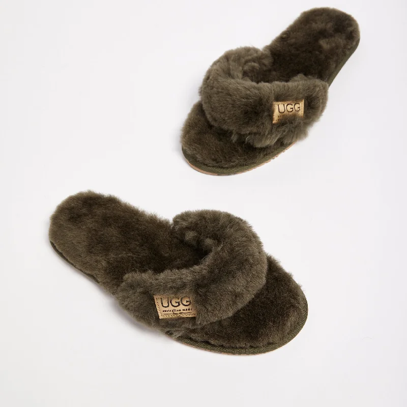 Men's slippers with a rubber sole for outdoor use Men's Designer Flip Flop Natural