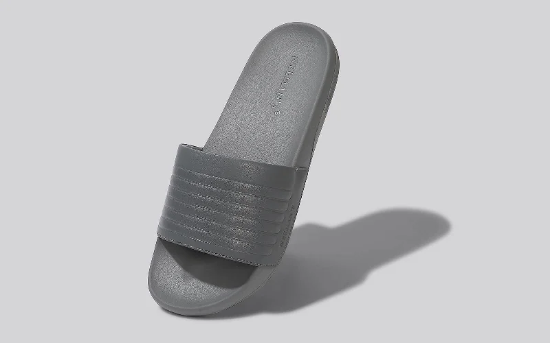 Men's sandals with a toe post design FootBed Slides for Men : Grey