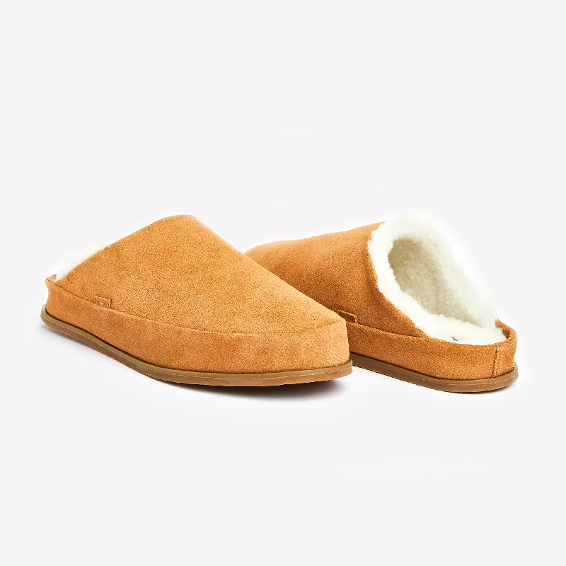Men's slippers with a stretchy side panel for a better fit Men's Tio | Tan
