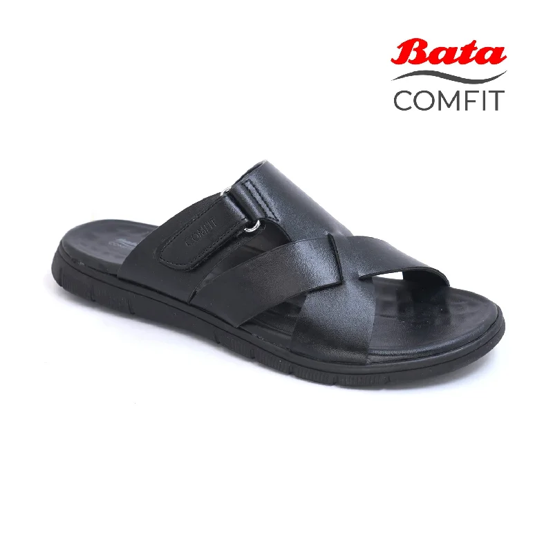 Men's plush slippers with a faux fur lining Bata Comfit - Men