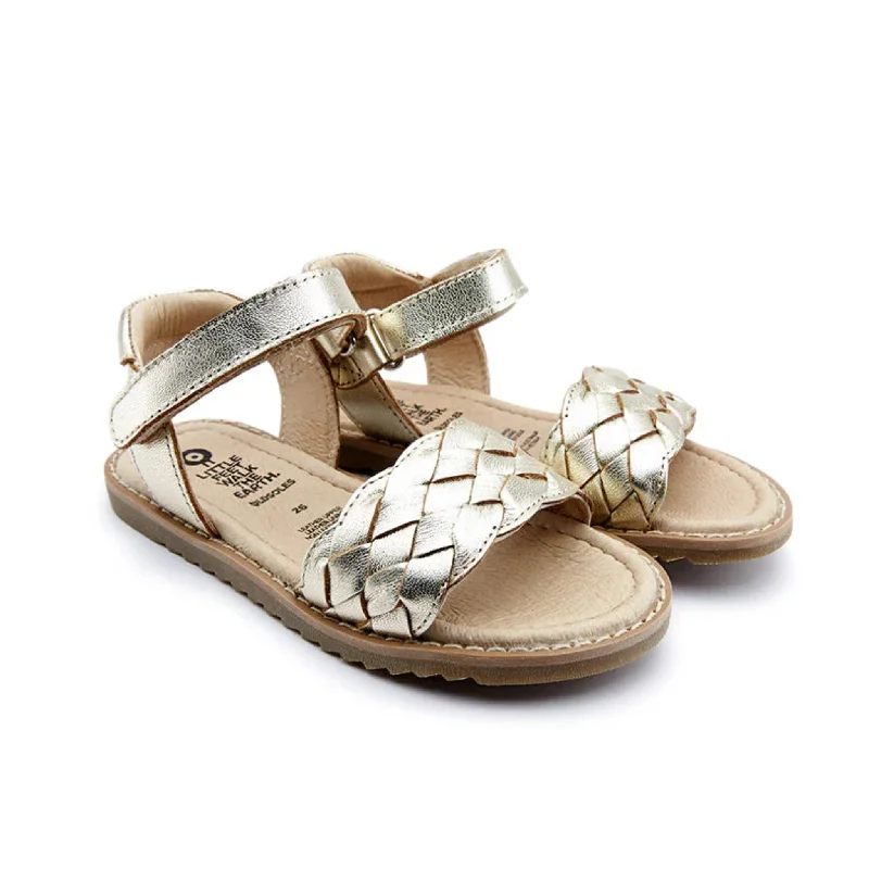 Men's sandals with a removable insole for cleaning Puffy Sandals - Gold