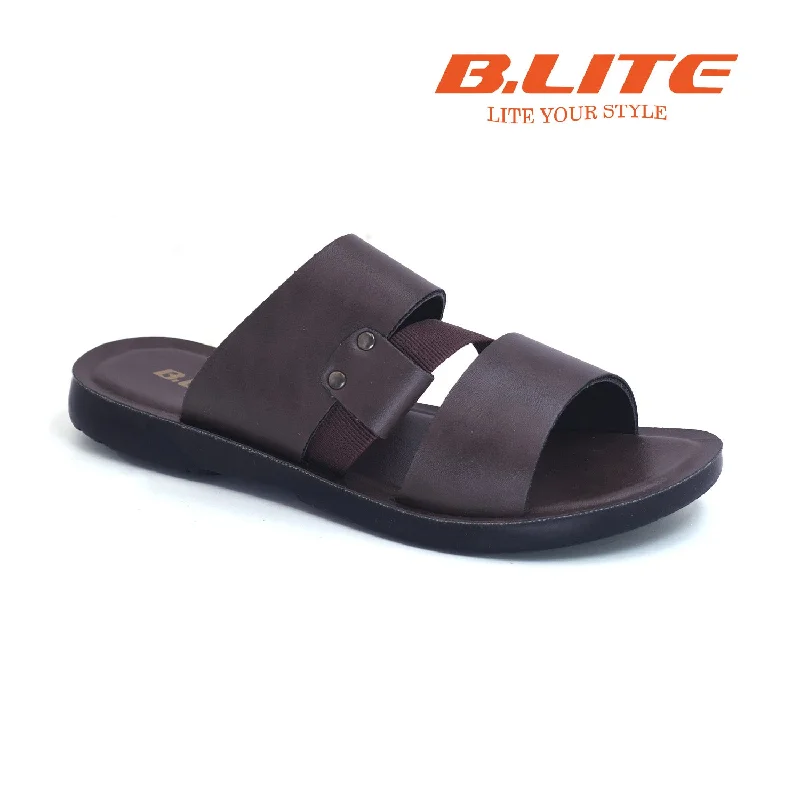 Leather men's slippers with a mule style B-Lite - Men