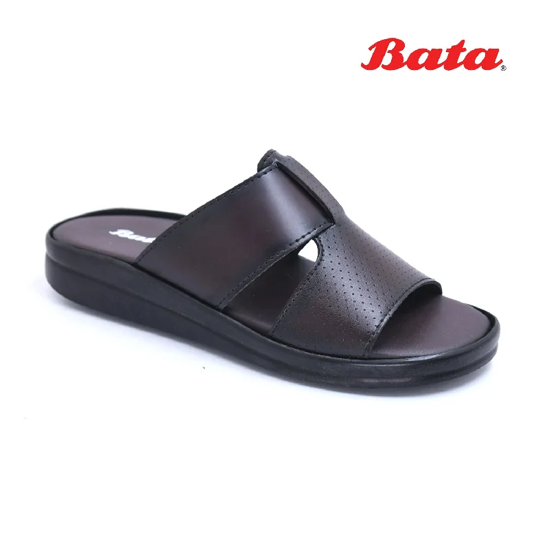 Men's slippers with a leather sole for a classic look Bata - Men
