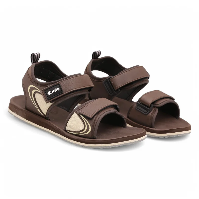 Men's plush slippers with a faux fur lining AC31M comfy sandal
