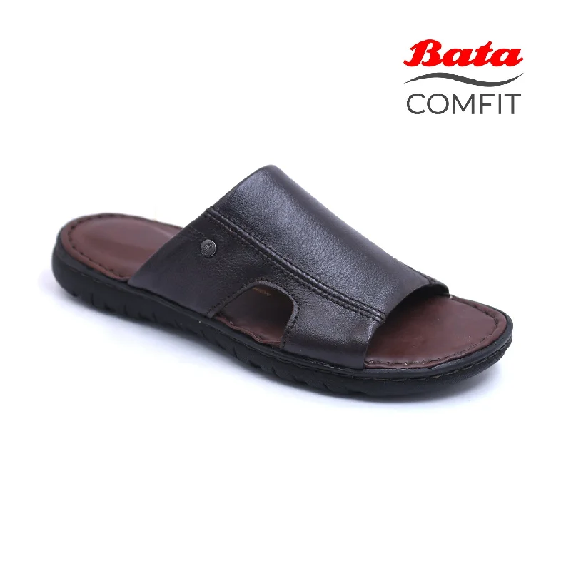 Men's slippers with a leather sole for a classic look Bata Comfit - Men