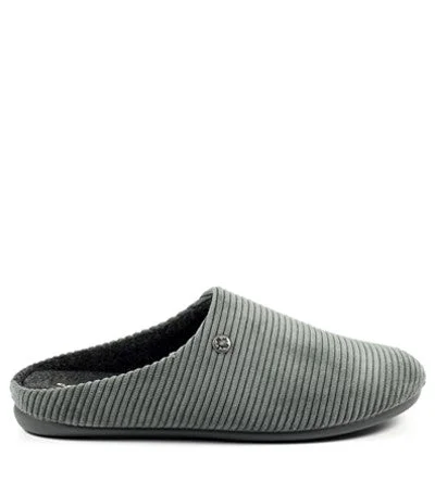 Leather men's slippers with a mule style GRS GOODYEAR MARLOW