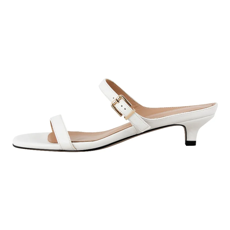 Men's sandals with a stretchy strap for a better fit Round Toe Buckle Kitten Heel Sandals Mules Men's sandals with a stretchy strap for a better fit Round Toe Buckle Kitten Heel Sandals Mules