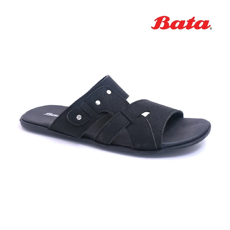 Men's plush slippers with a faux fur lining Bata - Men