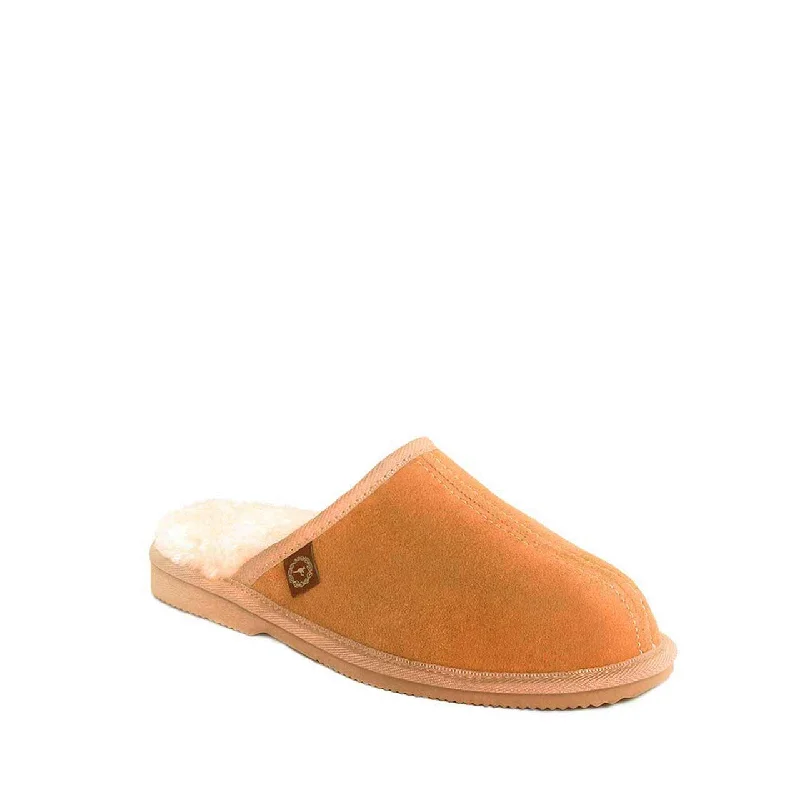 Men's slippers with a pointed toe for a stylish appearance Ian Scuff - Chestnut