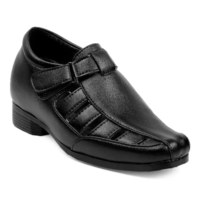 Flip - flop style men's sandals for beach wear Bxxy's 3 Inch Hidden Height Increasing Elevator Faux Leather Sandals for Men Flip - flop style men's sandals for beach wear Bxxy's 3 Inch Hidden Height Increasing Elevator Faux Leather Sandals for Men