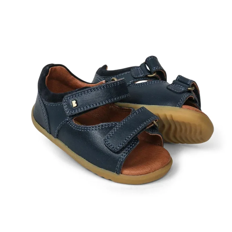 Men's sandals with a durable outer sole Navy Driftwood Sandals Step Up