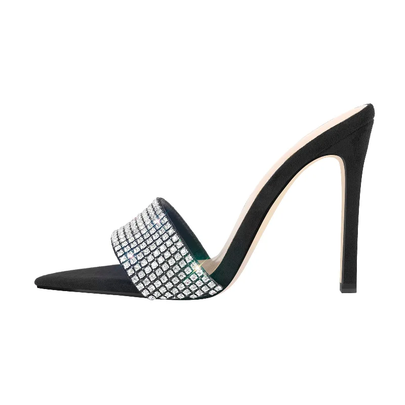 Men's sandals with a leather lining for comfort Rhinestone Stilettos High Heel Sandals Men's sandals with a leather lining for comfort Rhinestone Stilettos High Heel Sandals