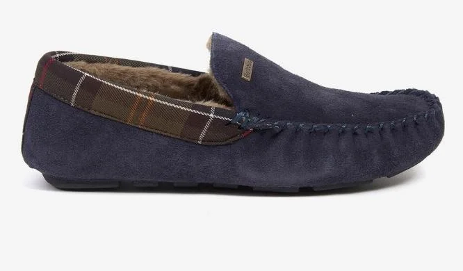 Men's slippers with a soft, flexible sole MONTY NAVY SLIPPERS