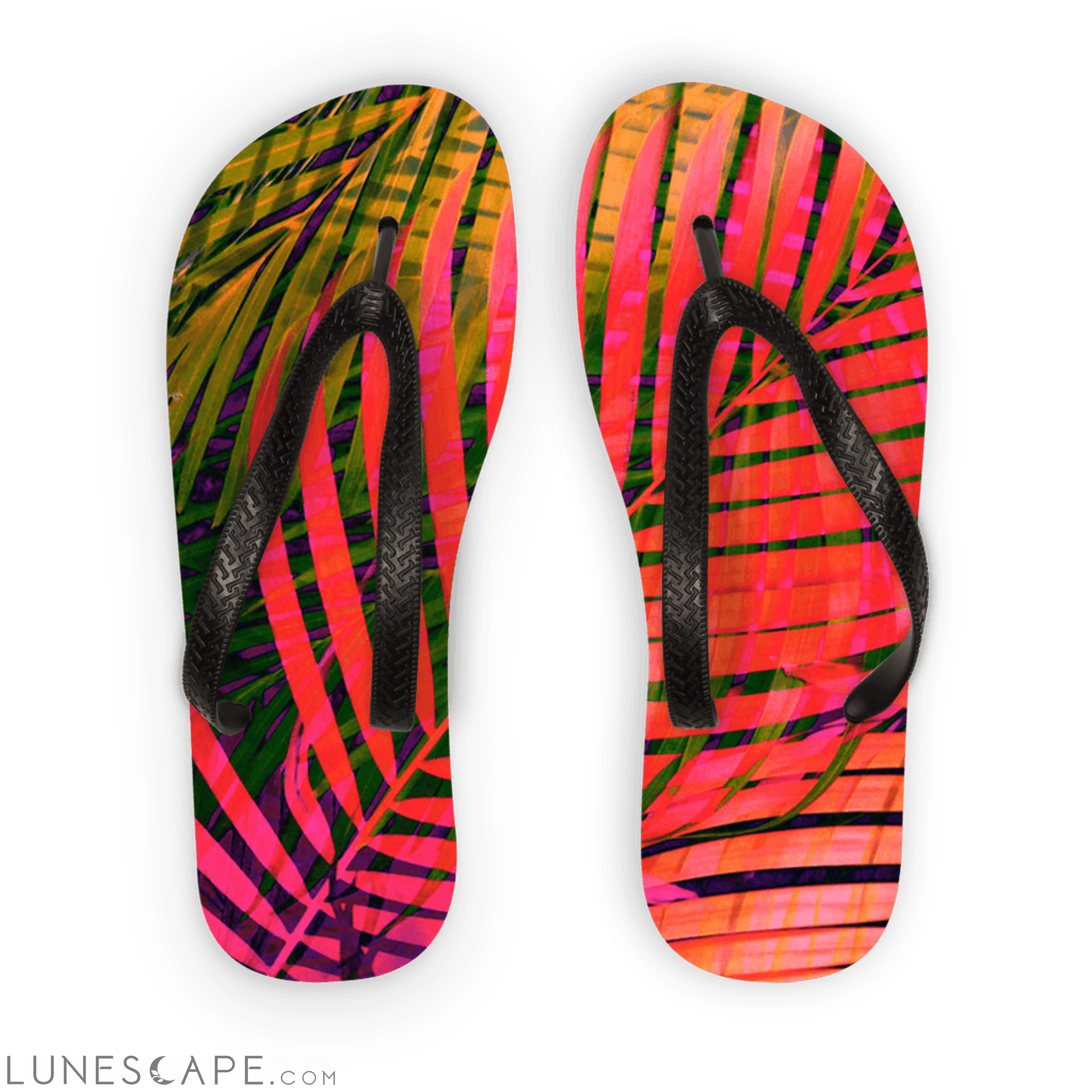 Men's sandals with a perforated leather upper for ventilation COLORFUL TROPICAL LEAVES no4 Adult Flip Flops Men's sandals with a perforated leather upper for ventilation COLORFUL TROPICAL LEAVES no4 Adult Flip Flops