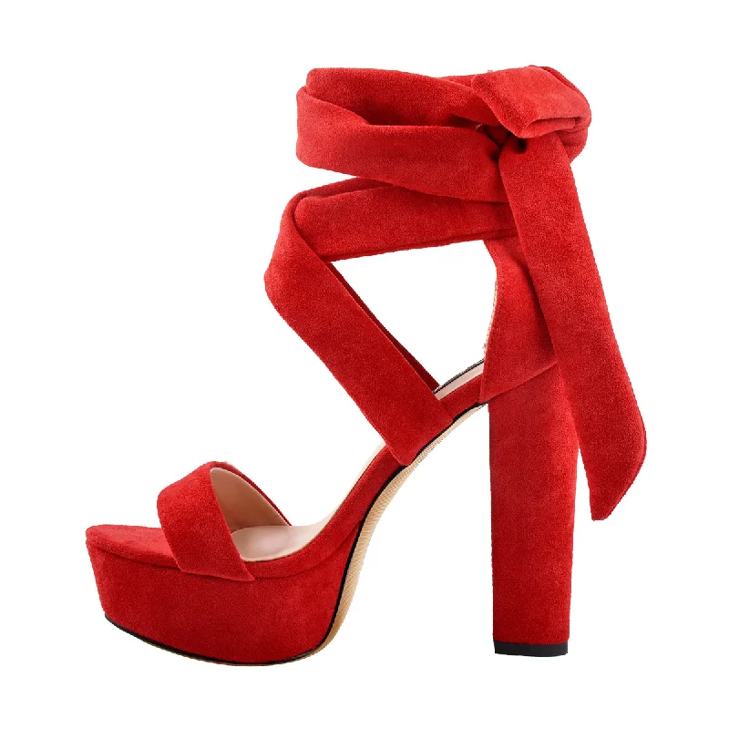 Men's sandals with a perforated leather upper for ventilation Platform Chunky High Heel Lace Up Sandals Men's sandals with a perforated leather upper for ventilation Platform Chunky High Heel Lace Up Sandals
