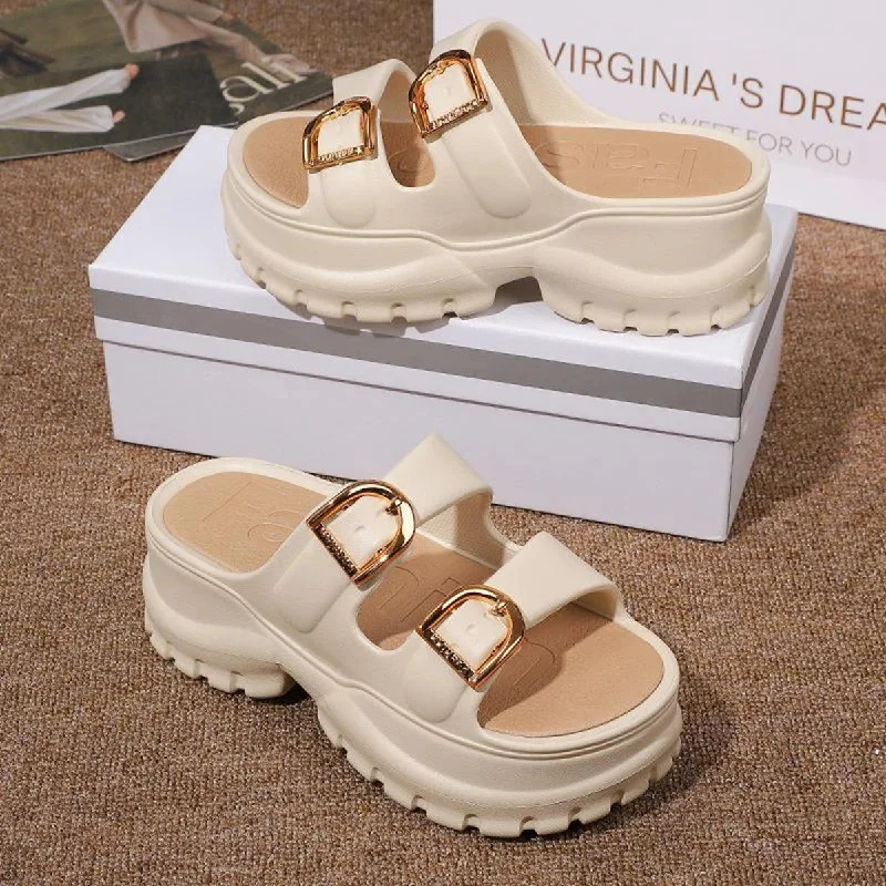 Men's slippers in a warm color like red or brown Dual strap comfy