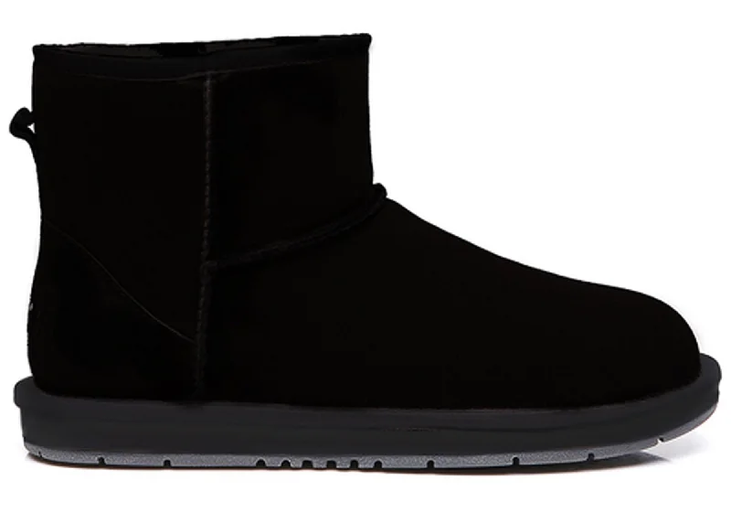 Men's slippers with a decorative pom - pom or tassel UGG Australian Shepherd Unisex Mini Classic Suede Ugg Boots