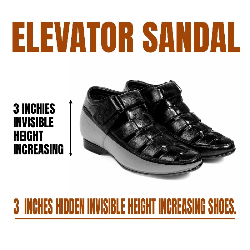 Men's sandals with a removable insole for cleaning BXXY Men's 3 Inch Elevator Roman Sandals for All Occasions