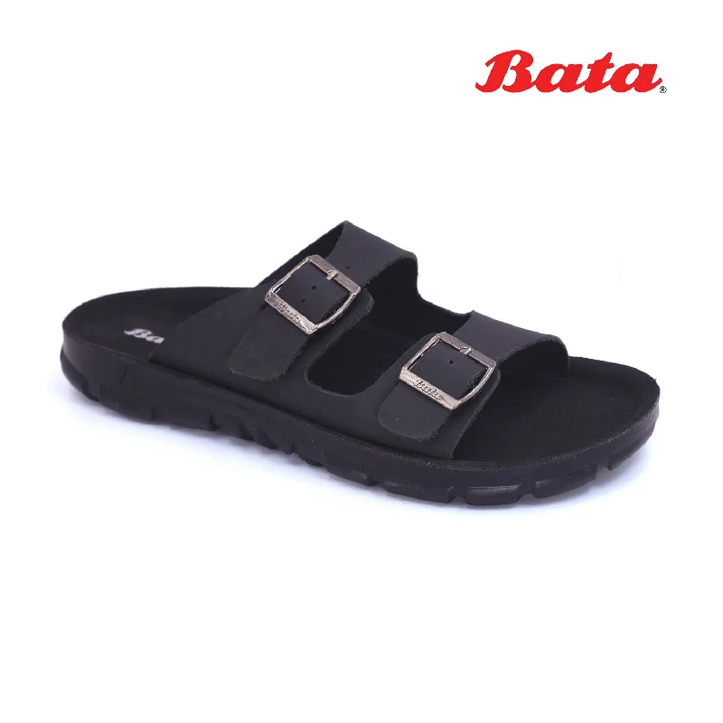 Men's slippers in a warm color like red or brown Bata - Men