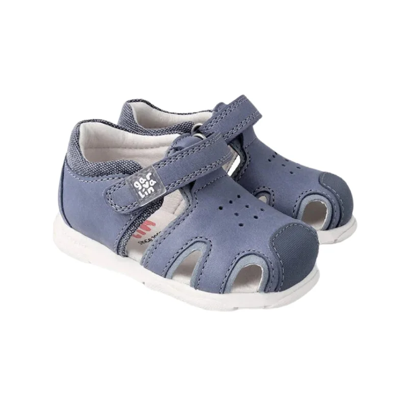 Men's sandals with a padded heel Caged Kaiser Sandals - Denim Blue