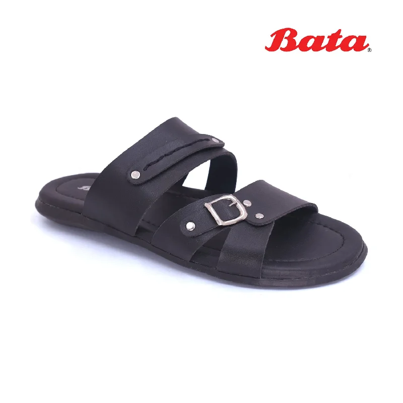 Men's slippers with a leather sole for a classic look Bata - Men