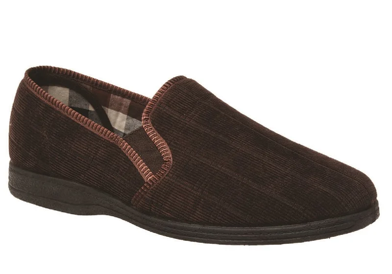 Men's slippers with a removable insole for cleaning Grosby Blake Mens Comfortable Indoor Slippers