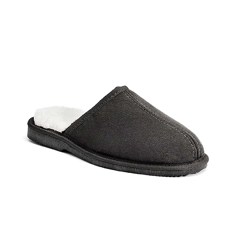 Slipper - boot style men's slippers for cold feet Ian Scuff - Black