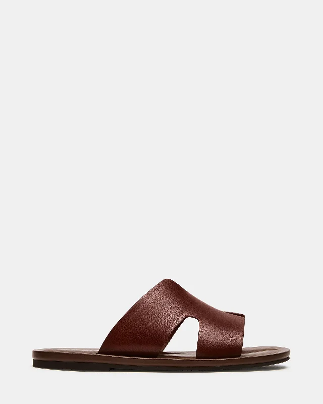 Men's sandals with a durable outer sole SPLASH TAN LEATHER