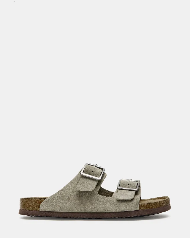 Men's sandals with a durable outer sole WEZLEY TAUPE SUEDE