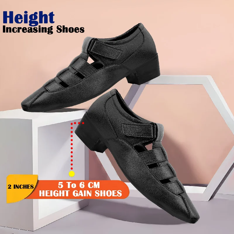 Men's sandals with a shock - absorbing insole Bxxy Men's Height Increasing Formal Roman Sandals Men's sandals with a shock - absorbing insole Bxxy Men's Height Increasing Formal Roman Sandals
