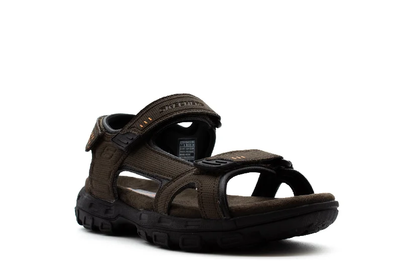 Men's leather sandals with an adjustable strapMen's leather sandals with an adjustable strapSKECHERS GARVER LOUDEN MEN'S OUTDOOR SANDAL