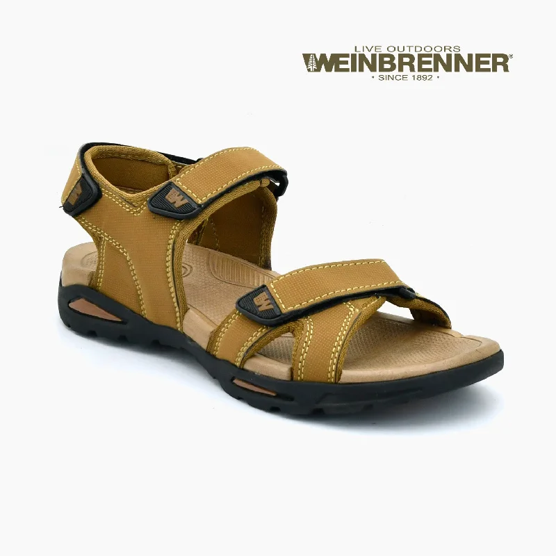 Men's sandals with a perforated leather upper for ventilationWeinbrenner - Men