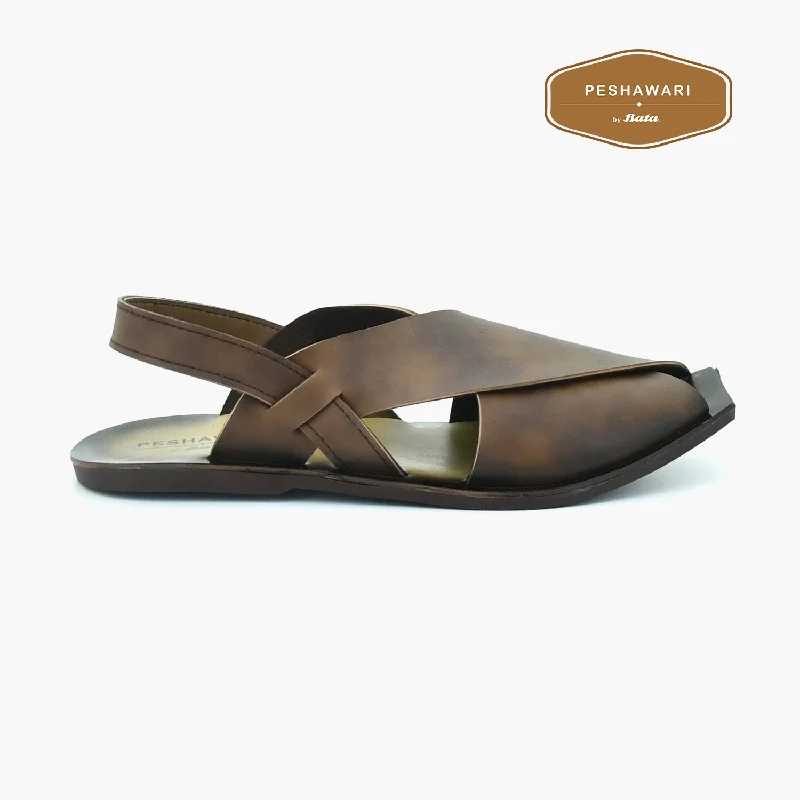 Men's sandals with a wide strap for supportPeshawari - Men