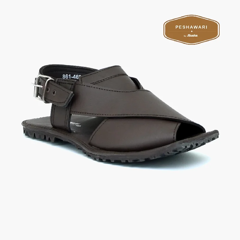 Men's sandals with a rubber sole for tractionPeshawari - Men