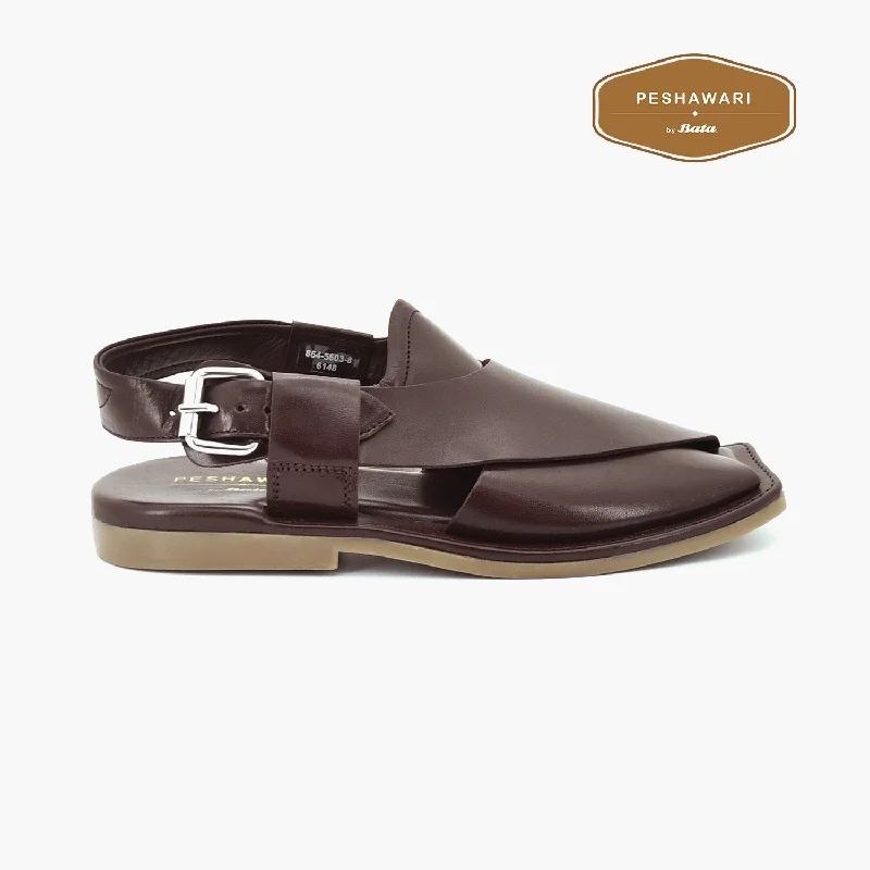 Men's sandals with a cushioned footbedPeshawari - Men