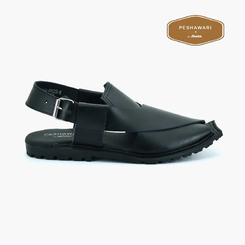 Men's sandals with a decorative buckle or charmPeshawari - Men